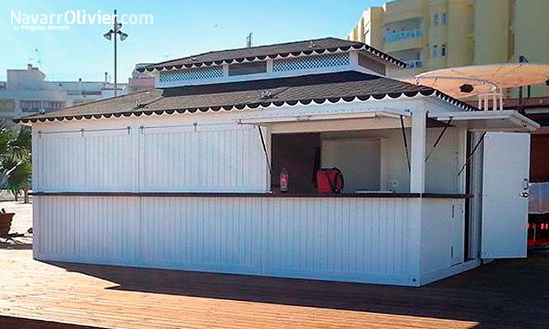 Chiringuito de madera de 30 m² para puerto de Garrucha