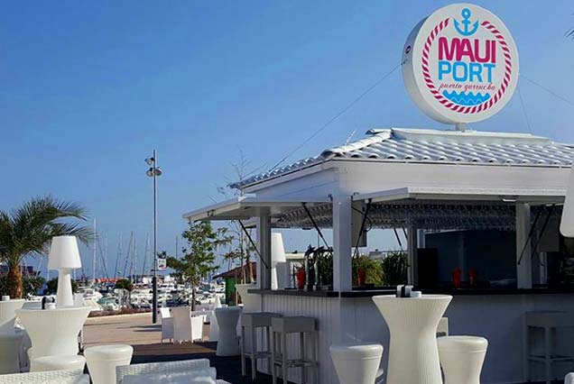 Chiringuito modular para terraza Maui Port, Garrucha