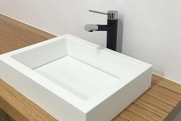 Muebles a medida en KRION. Lavabos en Krion Solid Surface by Porcelanosa